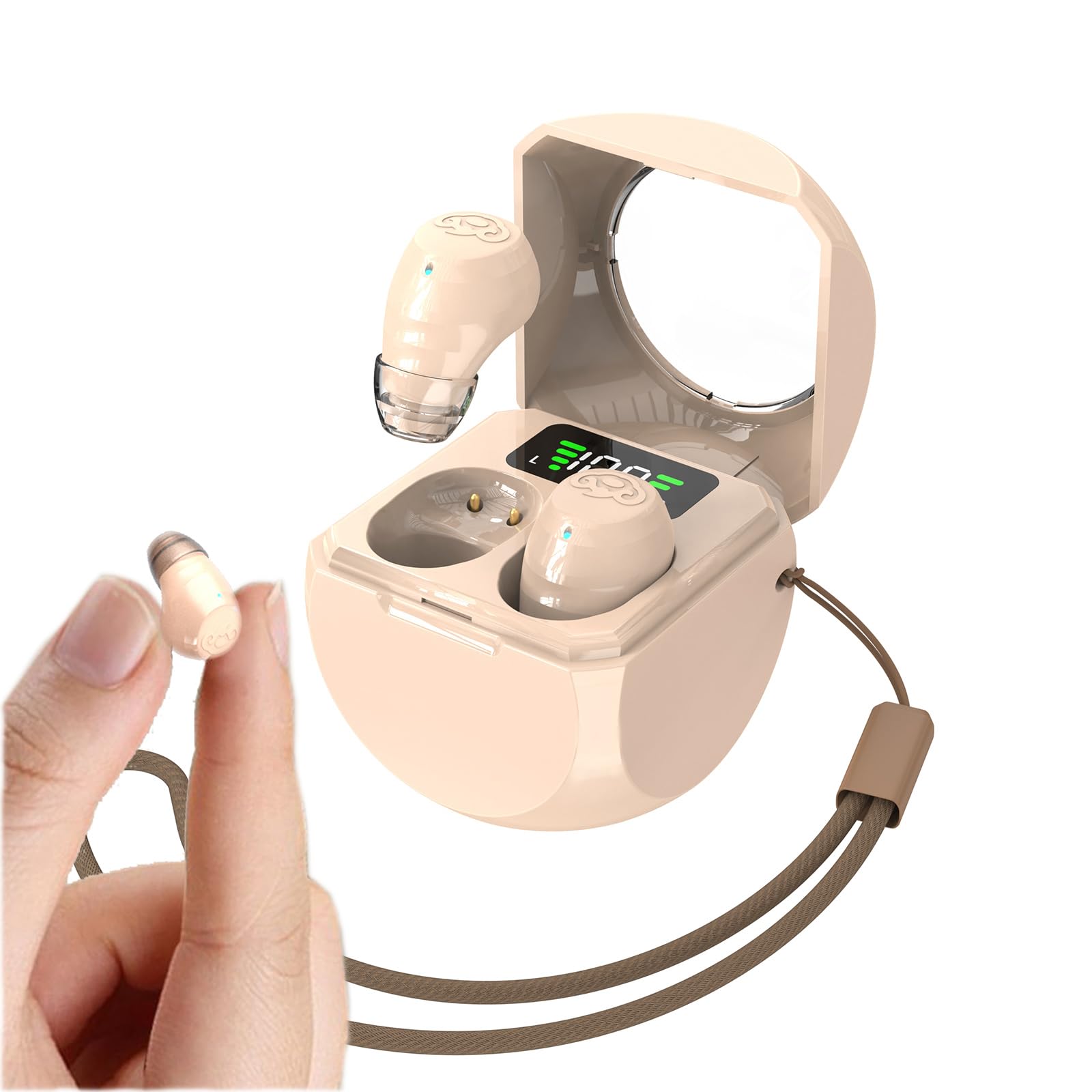 XMENHA Small Invisible Wireless Bluetooth Earbuds Mini for Small Ears Tiny Discreet Low Profile Hidden Earbuds for Work Sleep Ear Buds Invisible Headphones