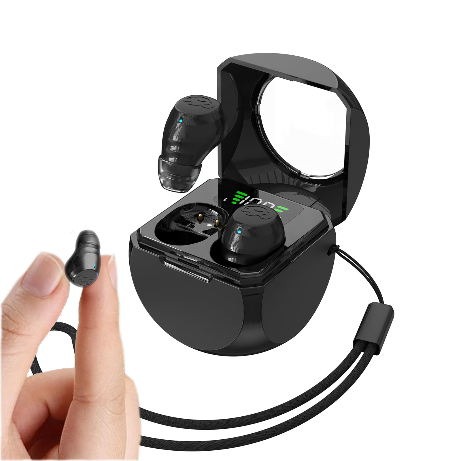 XMENHA Small Invisible Wireless Bluetooth Earbuds Mini for Small Ears Tiny Discreet Low Profile Hidden Earbuds for Work Sleep Ear Buds Invisible Headphones