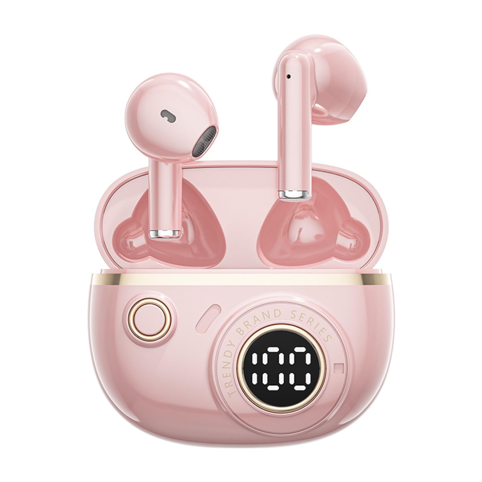 XMENHA Cute Kids Earbuds Child Blue Tooth Ear Buds for Kids Girls for School with Case, TWS True Wireless Earbuds Bluetooth Headphones Wireless Earphones