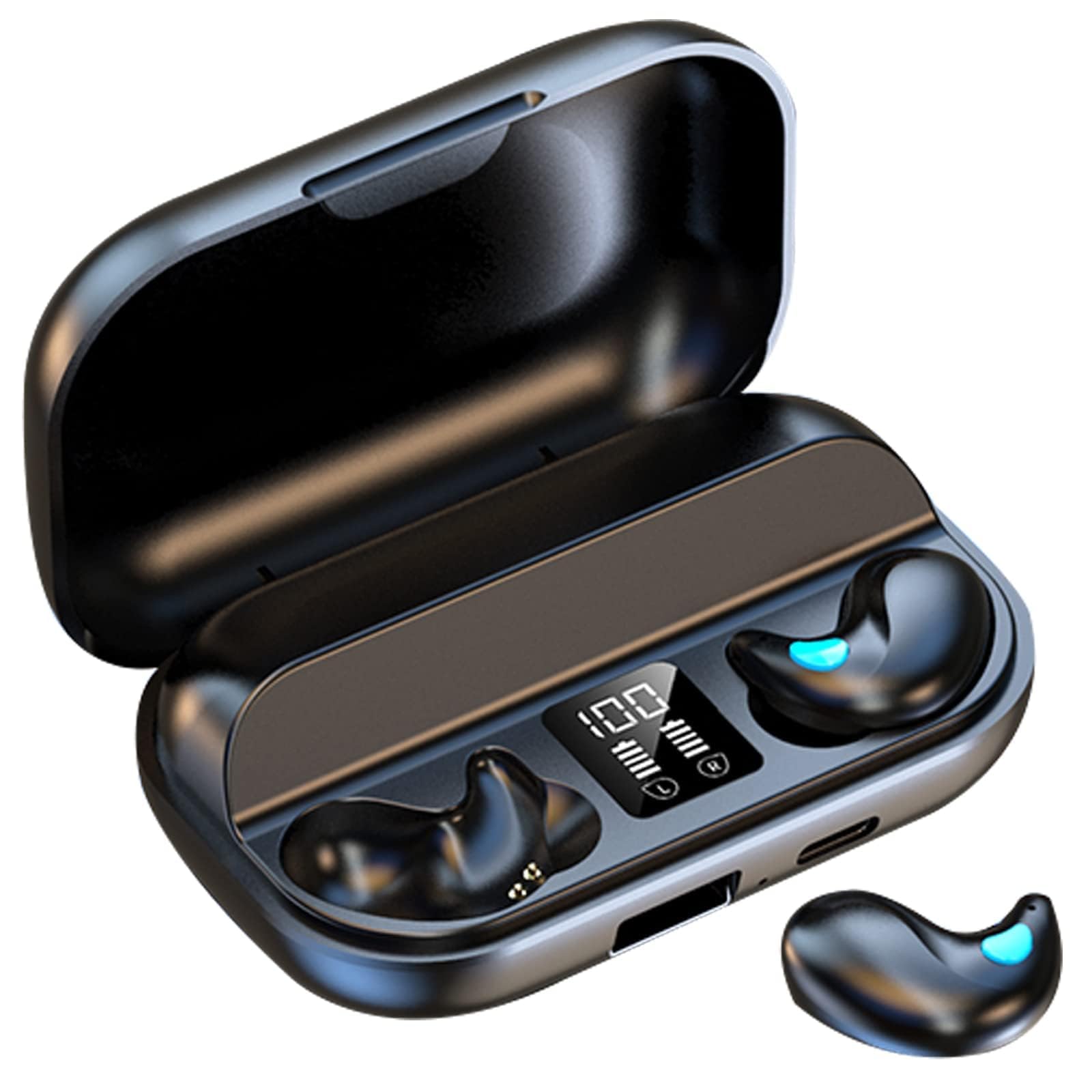XMENHA Sleep Hidden Headphones Wireless Invisible Earbuds for Sleeping Sleep Tiny Earbuds for Side Sleepers Headphone