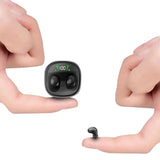 XMENHA Low Profile Mini Small Invisible Earbuds Wireless Bluetooth Ear Buds for Small Ears Canals Women Kids