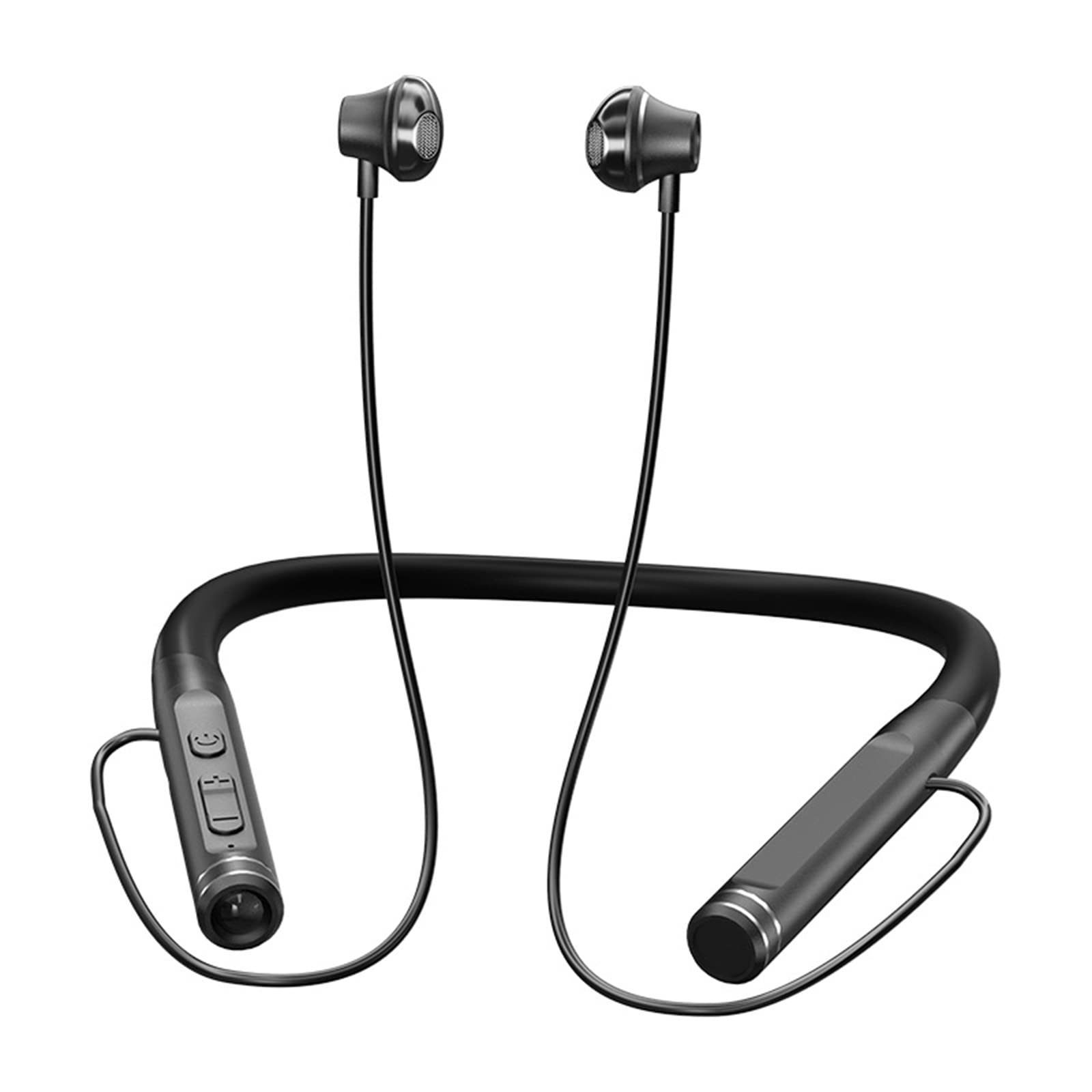XMENHA Neckband Bluetooth Headphones Wireless Earbuds with Microphone Flashlight Around the Neck Waterproof Sport Headset Noise Cancelling Ear Bud