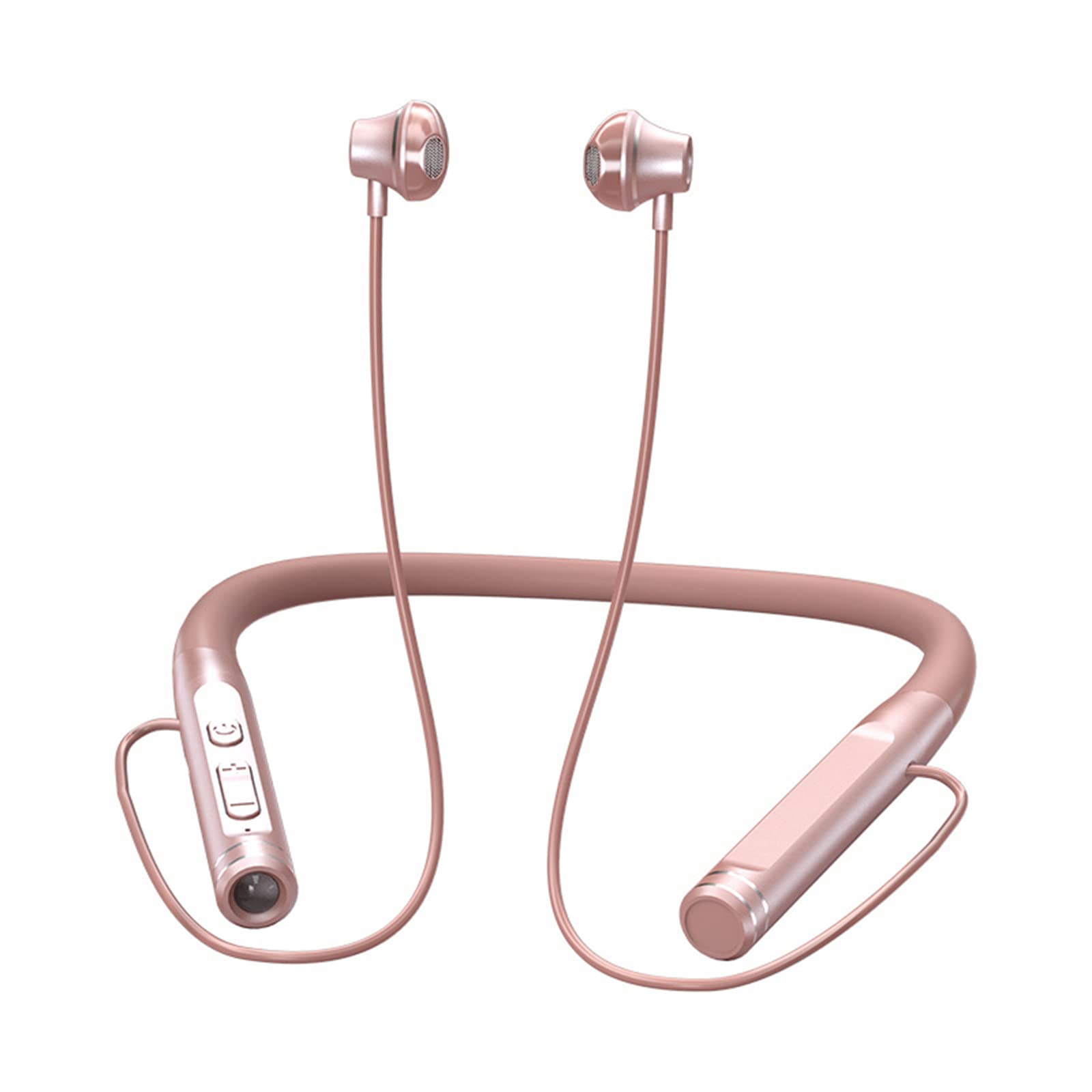 XMENHA Neckband Bluetooth Headphones Wireless Earbuds with Microphone Flashlight Around the Neck Waterproof Sport Headset Noise Cancelling Ear Bud