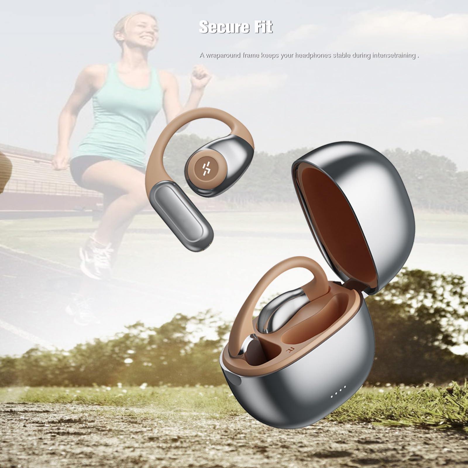 XMENHA Outside Outer Open Ear Earbuds Out of Wireless Bluetooth for Ows Hanging Earphones 5.4 Bluetooth Outer Out of Open Ear Headphones Outside air Bone Conduction Headphones Earbuds Over The Ear Buds