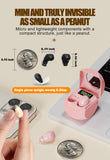 XMENHA Small Invisible Wireless Bluetooth Earbuds Mini for Small Ears Tiny Discreet Low Profile Hidden Earbuds for Work Sleep Ear Buds Invisible Headphones