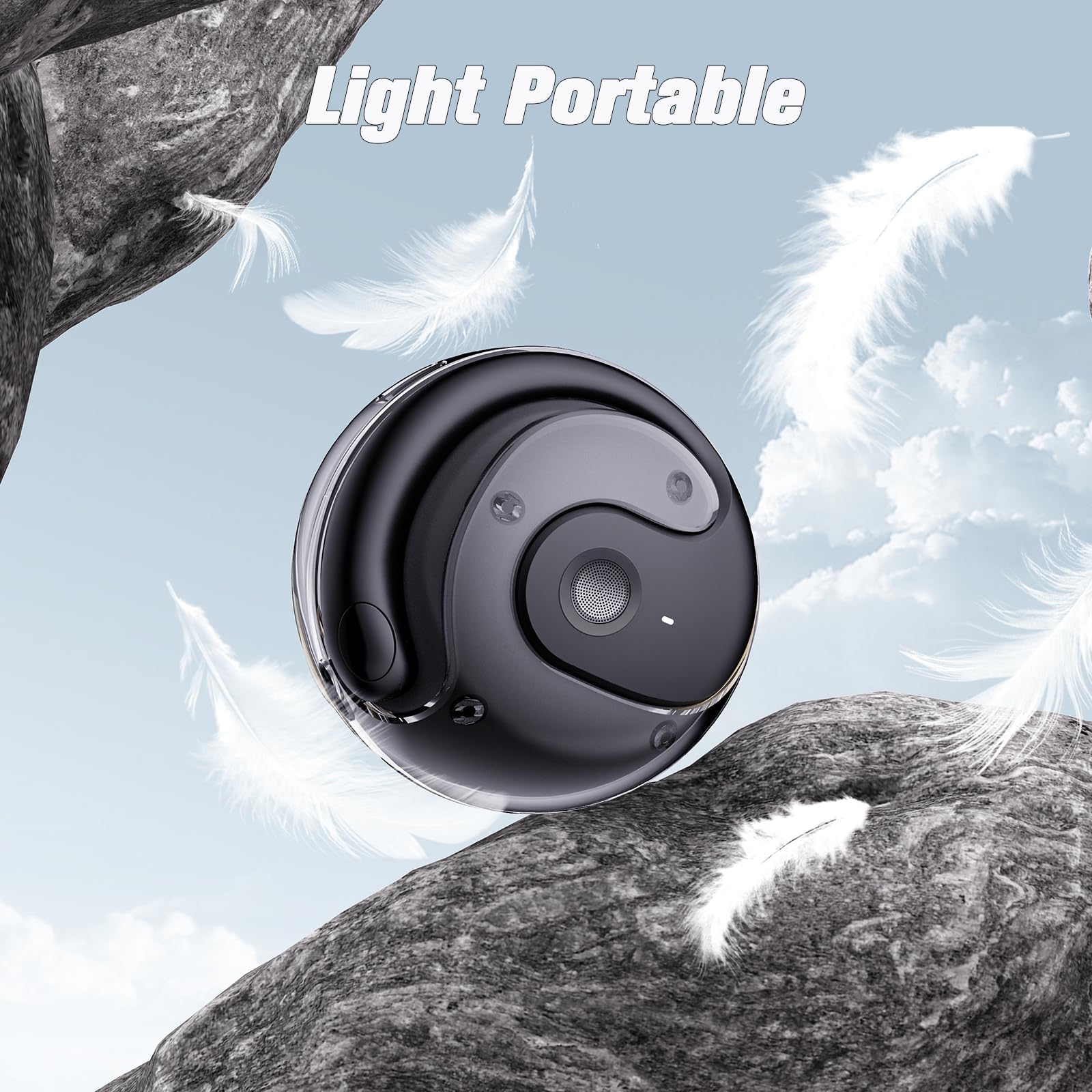 XMENHA Out of Ear Open Ear Headphones Outside The Ear Wireless Ear Hanging Bluetooth Headset Ows Over The Ear Open Ear Buds Earbuds