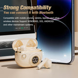 XMENHA Cute Kids Earbuds Child Blue Tooth Ear Buds for Kids Girls for School with Case, TWS True Wireless Earbuds Bluetooth Headphones Wireless Earphones