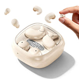 XMENHA Flat Sleep Mini Invisible Earbuds Wireless Bluetooth, Side Sleepers Flat Sleeping Small Tiny Micro Ear Buds Small Ears Low Profile Smallest Discreet Hidden Earbuds Headphones for Work 2-Pack