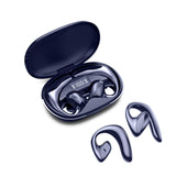 XMENHA Open Ear Headphones Wireless Bluetooth Air Bone Conduction Headphones Head Set with Mic Bone Conduction Earbuds Headset Bone Conducting Earphones Workout Over the Ear Running Earbuds with Earhooks