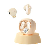 XMENHA Wireless Small Earbuds for Small Ear Canals Bluetooth Mini Tiny Smallest Headphones Ear Buds for Small Ears Comfortable Wireless Discreet Ear Buds Invisible Earbuds for Work