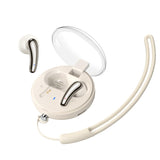 XMENHA Bluetooth 5.3 Half in Ear Headphone True Wireless with Compact Charging Case Earbud Bluetooth Earbuds Stereo Bass Earbuds