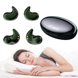 XMENHA Black Invisible Sleep Earbuds for Side Sleepers, Wireless Bluetooth 5.3, Mini In-Ear Headphones, 4-Hour Battery Life