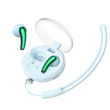 XMENHA Bluetooth 5.3 Half in Ear Headphone True Wireless with Compact Charging Case Earbud Bluetooth Earbuds Stereo Bass Earbuds