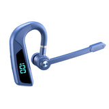 XMENHA Wireless Bluetooth Earpiece for Cell Phone Single Ear Headset Wireless Blue Tooth Earpiece Single Trucker Bluetooth Microphone Headset for Driving Business Single Ear Headset with Earhooks