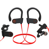 XMENHA Sport Neck Headphones Wireless Bluetooth Running Sports Earbuds with Ear Hooks Earhooks Ear Buds with Ear Loops Wrap Around Over The Ear Earbuds