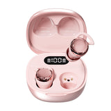 XMENHA Invisible Small Mini Sleep Earbuds Pink Wireless Bluetooth Comfortable Side Sleepers Sleeping Tiny Micro Smallest Discreet Hidden Earbud Headphones for Work Ear Buds for Small Ear Canals Women