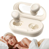 XMENHA Invisible Sleep Earbuds for Side Sleepers Sleeping Hidden Headphones Flat Tiny Discreet Micro Mini Small Earbuds Ear Buds Wireless Bluetooth for Small Ears Canals Women Work Sleeping On Side