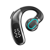 XMENHA Out of Ear Single Wireless Open Ear Headphones OWS Hanging Earphones Bluetooth Earbud One Ear Phone Headset Earpiece Blue Tooth Headset with Microphone Running Headphones Over Ear with Ear Hook