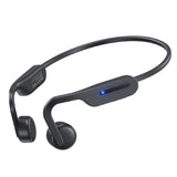 XMENHA Open Ear Bone Conduction Headphones Earless Earbuds Wireless Bluetooth with Mic, Waterproof Earphones Ear Buds Headset for Running Sports Cycling Workout Outer Out of Ear Bone Conducting Headphone