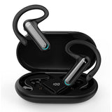 XMENHA Open Ear Headphones with Dual Microphones Noice Cancelling Wireless Earbuds with Earhooks No in-Ear Bluetooth Earpiece for Running Cycling Gym Office Working Out Bluetooth Headset for Cell Phones
