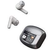 XMENHA Touch Screen Earbuds with Touch Screen case Wireless Active Noise Cancelling ANC Transparency Mode Blue Tooth Ear Buds Active Noise Canceling Bluetooth Touchscreen Earbuds for Small Ears