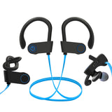 XMENHA Sport Neck Headphones Wireless Bluetooth Running Sports Earbuds with Ear Hooks Earhooks Ear Buds with Ear Loops Wrap Around Over The Ear Earbuds Wireless Bluetooth Running Headphones
