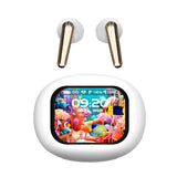XMENHA Smart Earbuds True Wireless Bluetooth 5.4 with Touch Screen Case Motion-Sensing TWS Sport Workout Running Gym Earbuds in Ear Headphones Blue Tooth Ear Buds with Locator