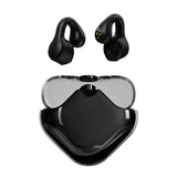 XMENHA Wireless Open Ear Earbuds Bone Conduction Bluetooth Clip On Headphones Sports Wireless Open Ear Bone Conduction Conducting Headphones Bluetooth Bone Conduction Ear Clip Earbuds