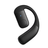 XMENHA Single Bluetooth One Ear Earbud Open Ear Bud Air Bone Conduction Earbud Earless Out of Ear Headphones Bluetooth Wireless Earpiece with Earhook OWS Open Ear Bud