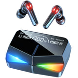 XMENHA Wireless Gaming Earbuds with Microphone Cool Gaming Accessories Noise Cancelling in-Ear Bluetooth Headphones 65ms Touch LED Earphones Waterproof Gamer Headset USB C TWS Stereo 30H Playtime for Gamers