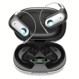 XMENHA Wireless Bluetooth Open Ear Earbuds Over The Ear Open Ear Headphones Bone Air Conduction Earbuds that Don't Go in Your Ear with Over-Ear Hooks Out of Ear Headphones