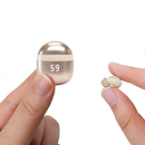 XMENHA Invisible Mini Earbuds Wireless Bluetooth, Low Profile Micro Smallest Tiny Discreet Hidden Earbuds for Work