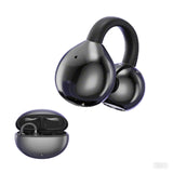 XMENHA Open Ear Ear Clip On Earbuds Wireless Bluetooth Ear Cuff Clip On Ear Buds Headphones Bone Conduction Earbuds Out of Open Ear Headphones Ear Buds Bone Conducting