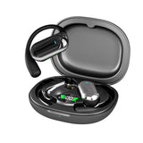 XMENHA Out of Ear Open Ear Headphones Wireless Ear OWS Hanging Earphones 5.4 Bluetooth Air Bone Conduction Around Over The Ear TWS Wireless Earbuds Workout Outside The Ear Headphones Ear Buds with Earhooks