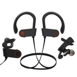 XMENHA Sport Neck Headphones Wireless Bluetooth Running Sports Earbuds with Ear Hooks Earhooks Ear Buds with Ear Loops Wrap Around Over The Ear Earbuds Wireless Bluetooth Running Headphones