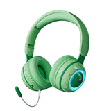 XMENHA Kids Headphones with Microphone for School - Wireless Boy Girls Noise Cancelling Ear Protection Bluetooth Headphones Foldable Children Volume Limiting for iPad Kindle Airplane Travel Tablet