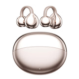 XMENHA Open Ear Clip On Earbuds Wireless Bluetooth Ear Cuff Buds Headphones Purple Outer Ear Earclip Bone Air Conduction Earring Earbuds Headphones Earphones Waterproof for Small Ear Canals Women