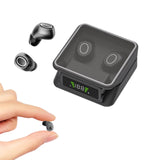 XMENHA Invisible Mini Small Tiny Earbuds for Small Ears Buds Wireless Bluetooth In Ear Headphones Hidden Earphones IPX5 Waterproof Soft Discreet Low-Profile Earbuds for Men Women Sleep Work Sports Commuting