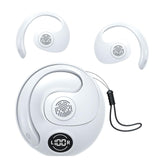 XMENHA Out of Ear Open Earbuds Earless Headphones Bluetooth Outside Ear for Ows Open Owls Hanging Earphones 5.4 Bluetooth Open Ear Hanging Headset Temple Headphones Air Bone Conduction Earbuds Over The Ear
