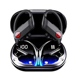 XMENHA True Wireless Earbuds with Earhooks Sport Bluetooth 5.3 Ear Buds IPX7 Waterproof Running Workout Headphones with Microphone in Ear Noise Cancelling Headset