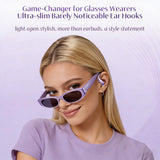 XMENHA Open Over Ear Earbuds Wireless Bluetooth Awareness of Surroundings Open Ear Headphones Bone Air Conduction Earbuds that Don't Go in Your Ear with Over-Ear Hooks Clip On Ear Buds Headphones