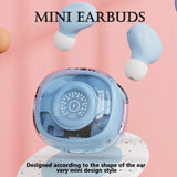 XMENHA Wireless Mini Small Earbuds Invisible Hidden Headphones For Work Bluetooth Tiny Earbuds for Small Ears Discreet Bluetooth Ear Buds Earphones Invisible Earbuds For Small Ear Canals