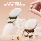 XMENHA Invisible Noise Cancelling Earbuds for Small Ear Canals Wireless Mini Hidden Headphones Ear Buds for Small Ears Bluetooth Comfortable Invisible Earbuds Discreet Ear Buds for Work
