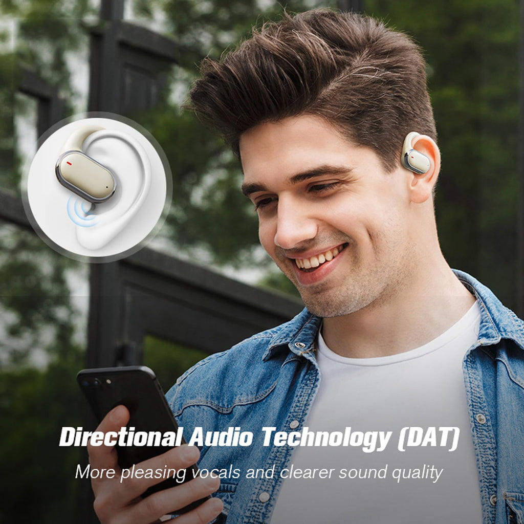 XMENHA Open Ear Earbuds Air Bone Conduction Headphones Wireless Blueto