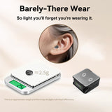 XMENHA Invisible Mini Small Tiny Earbuds for Small Ears Buds Wireless Bluetooth In Ear Headphones Hidden Earphones IPX5 Waterproof Soft Discreet Low-Profile Earbuds for Men Women Sleep Work Sports Commuting
