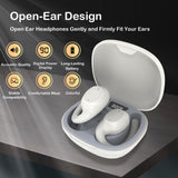 XMENHA Open Ear Earbuds Over The Ear Earbuds with Earhooks Wireless Bluetooth Bone Conduction Head Set Bone Conduction Hook Earphone Open Ear Headphones Induction Earphones with Hook for Work