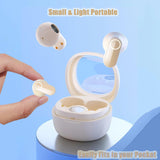 XMENHA Wireless Small Earbuds for Small Ear Canals Bluetooth Mini Tiny Smallest Headphones Ear Buds for Small Ears Comfortable Wireless Discreet Ear Buds Invisible Earbuds for Work