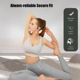 XMENHA Sport Neck Headphones Wireless Bluetooth Running Sports Earbuds with Ear Hooks Earhooks Ear Buds with Ear Loops Wrap Around Over The Ear Earbuds Wireless Bluetooth Running Headphones