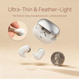 XMENHA Sleep Ear Buds Mini Flat Invisible Earbuds Sleeping Headphones for Side Sleepers, Comfortable Low Profile Small Tiny Discreet Micro Hidden Earbuds Wireless Bluetooth for Work