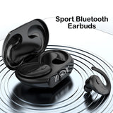 XMENHA Sport Wireless Over The Ear Earbuds with Earhooks Wrap Around Earphones Bluetooth Running Workout Headphones with Ear Hook Noise Canceling Sports Running Over The Ear Earbuds